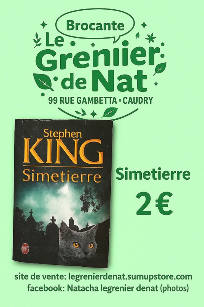 Livre Stephen king simetierre