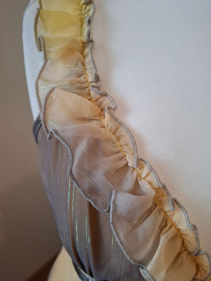 Robe colorée pailletée asymétrique Fashion Express taille XS/S 34/36 - photo numéro 3