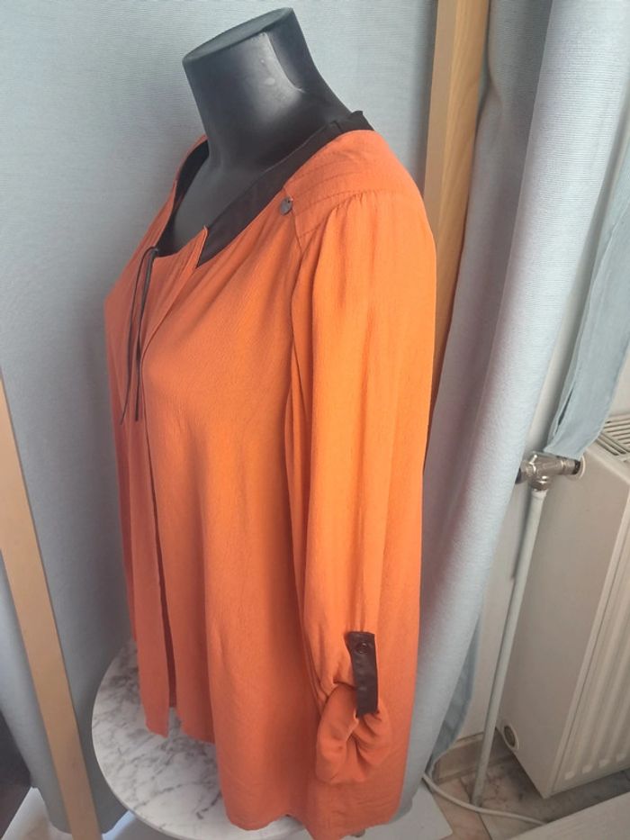 Mado et autres blouse orange T.44 en tbe - photo numéro 9