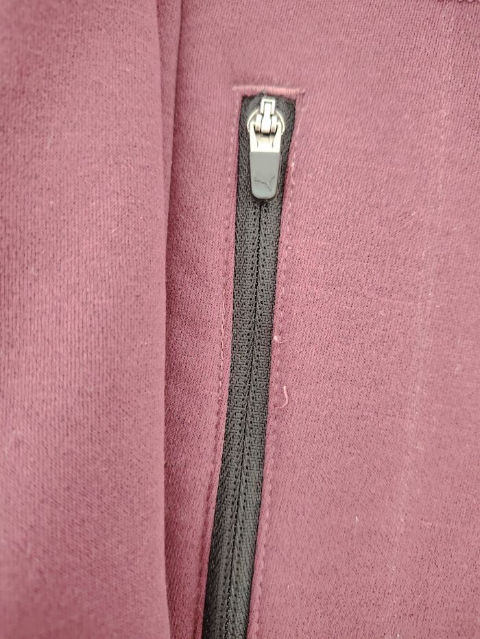 Veste à capuche Puma – Bordeaux & Noir TAILLE L - photo numéro 4