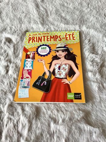 Livre coloriage et stickers Je crée la mode printemps été avec 160 sickers (0623