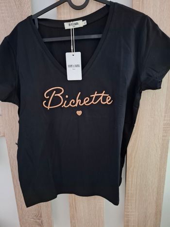 T-shirt noir bichette taille M/L