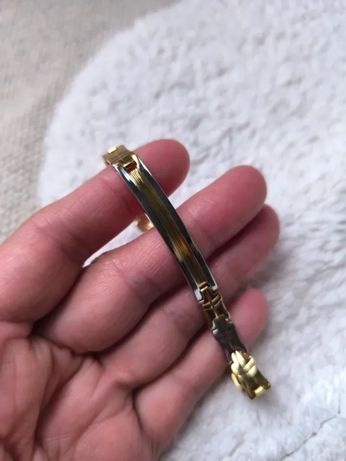 Bracelet doré & argenté à maillons – Chic et intemporel - photo numéro 2