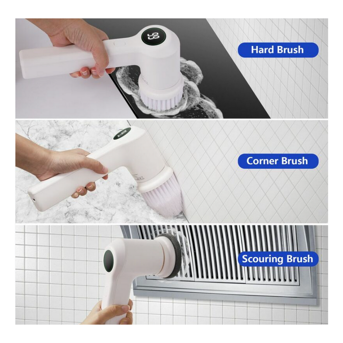 Autolaveuse, Brosse de nettoyage électrique Rotative Keenstone rechargeable sans fil avec 3 têtes po - photo numéro 5