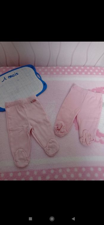 2 bas de pyjamas Boboli 1 mois