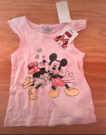 T shirt mickey et minnie disney 18 mois neuf avec etiquettes