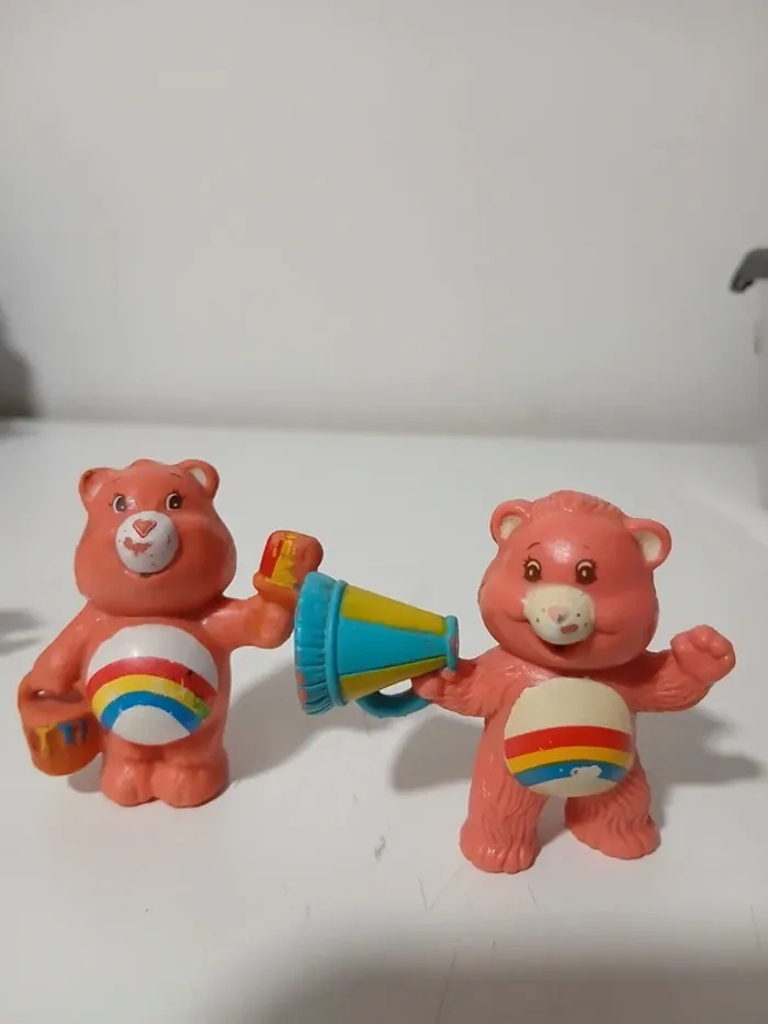 Lot 2 figurines bisounours Care bears vintage