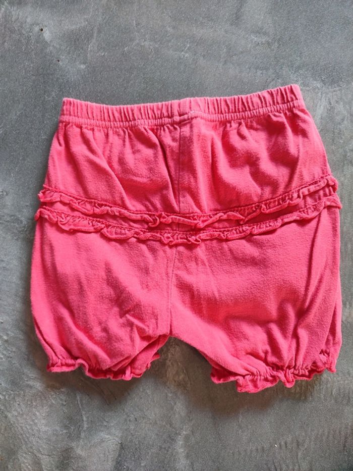 Short en coton fushia 24 mois - photo numéro 2
