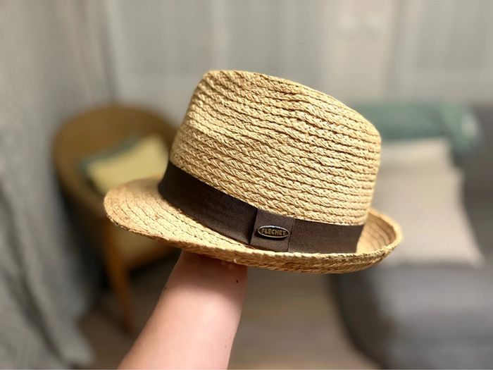 Chapeau de paille Fléchet - taille S/M - en parfait état