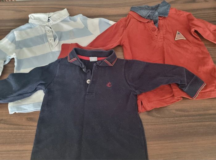 Lot 3 Polos bébé taille 18 24 mois