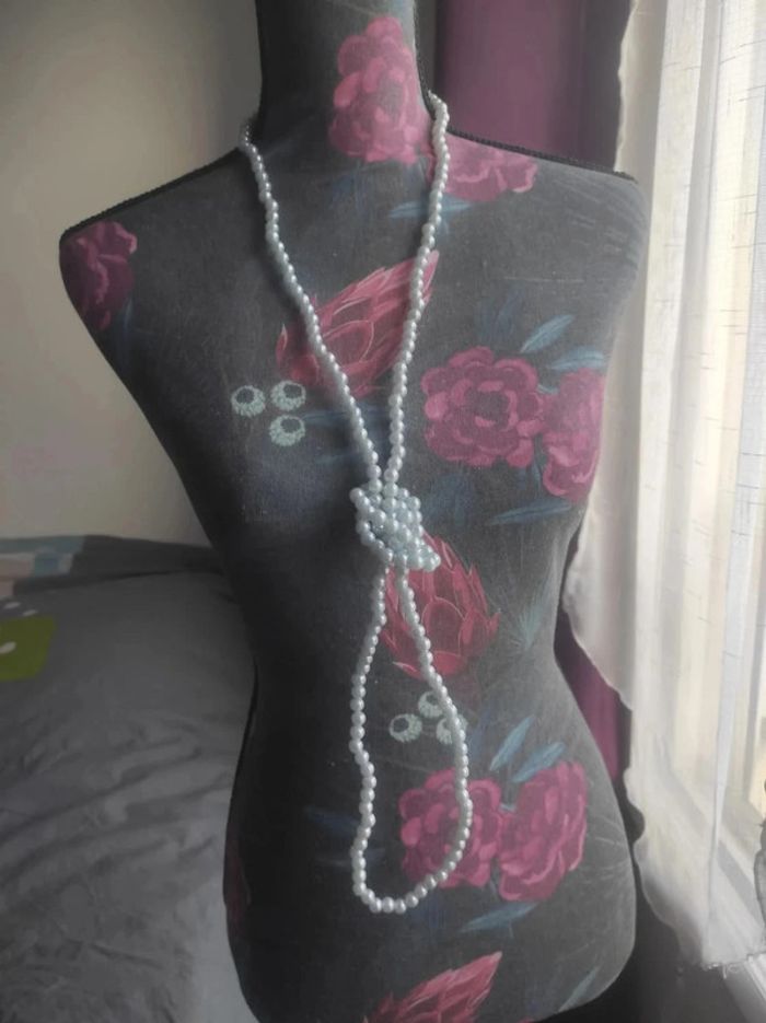 Collier long sautoir en perles - photo numéro 4