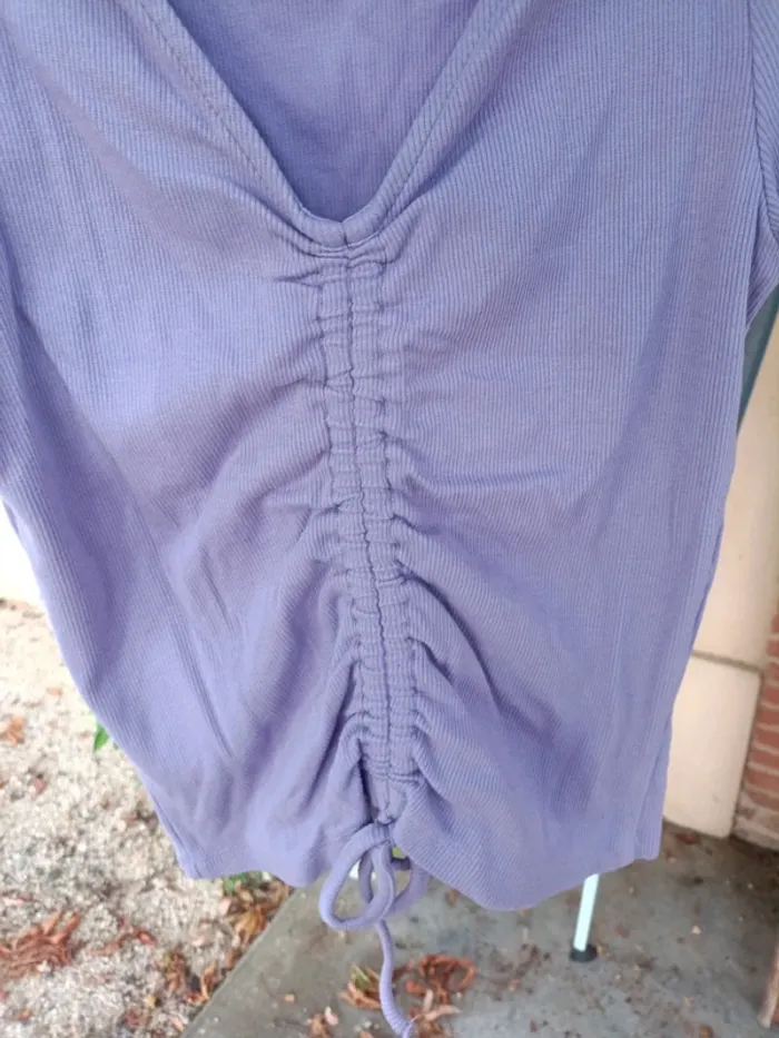 Tee-shirt violet Jennyfer - photo numéro 2