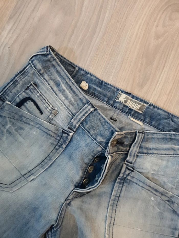 T.40 💥 Lot 2 pantalons+1 short en jeans > Celio-Bonobo & Bragg - photo numéro 3