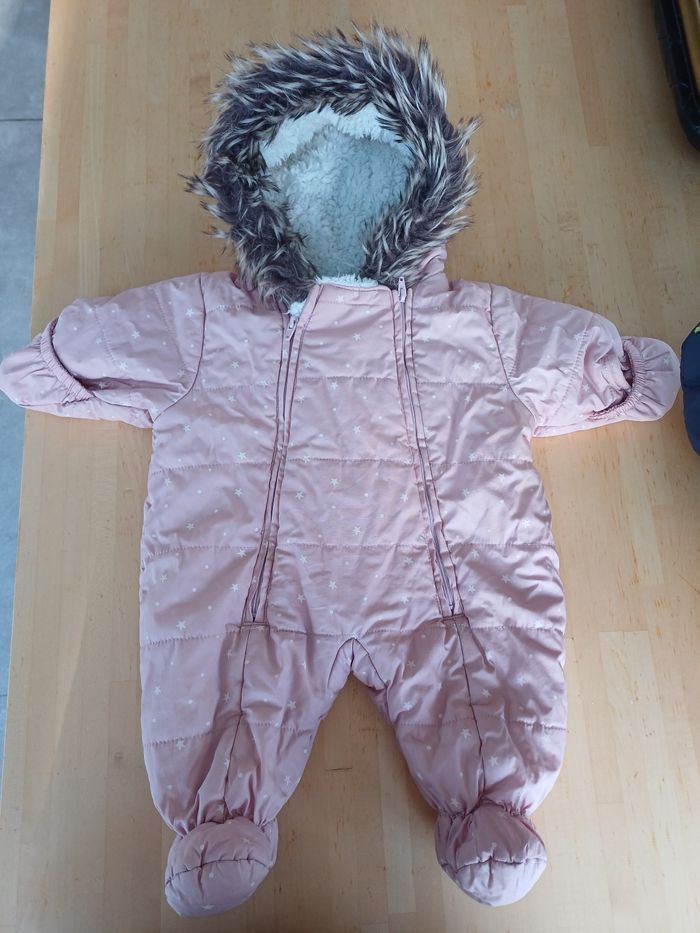 Combinaison fille rose 0-3 mois