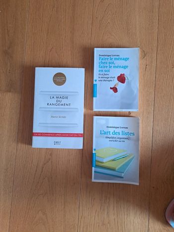 Lot livres rangement tri organisation
