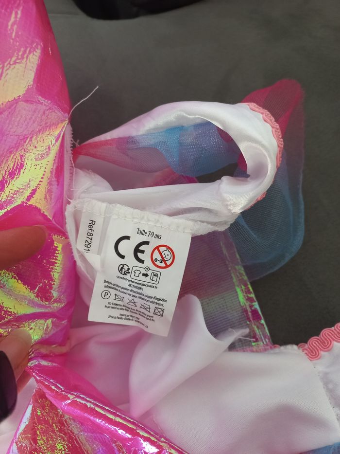 Deguisement robe fée 5/6 ans ailes - photo numéro 3