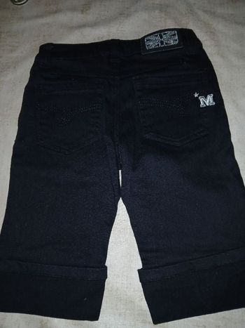 Short à revers noir