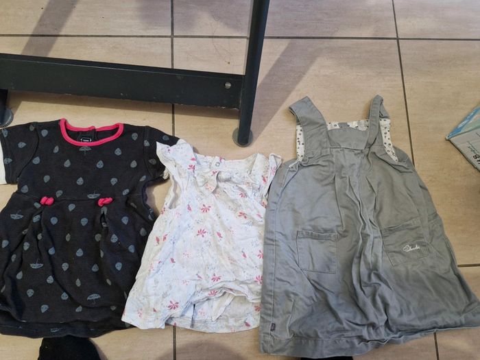 Lot 16 robe fille 1 salopette 12 mois obaidi disney - photo numéro 2