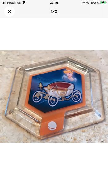 "DISNEY INFINITY - POWER DISC 1.0 - CARROSSE DE CENDRILLON"