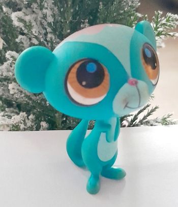Figurine Littlest Pet Shop Mangouste bleue et rose