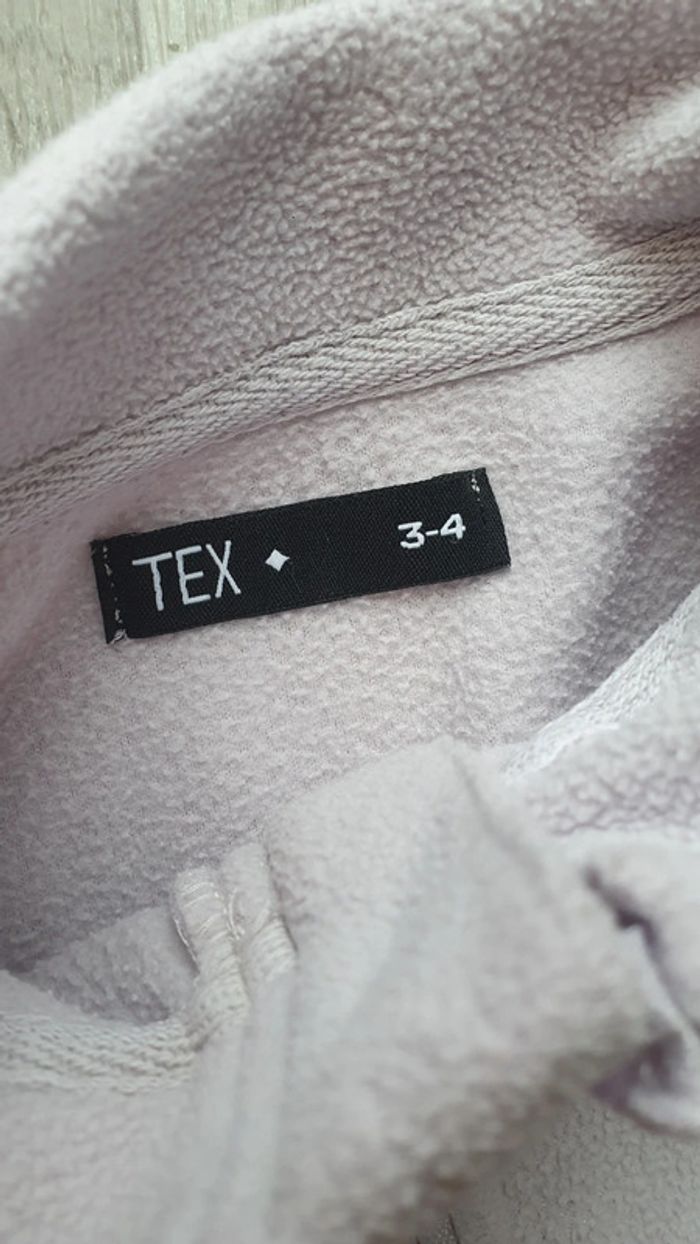 Pull polaire 4 -5 ans parme état neuf - photo numéro 3