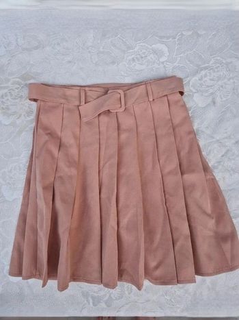 Jupe plissée femme beige rosé Parisian