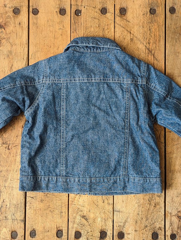 Veste en jean bleu 100% coton Cyrillus - Taille 24 mois - photo numéro 2