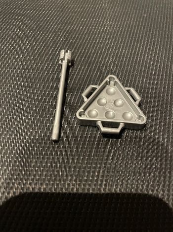 Playmobil lot refouloir bourre canon + caisse boulets gris métal pirates anglais français