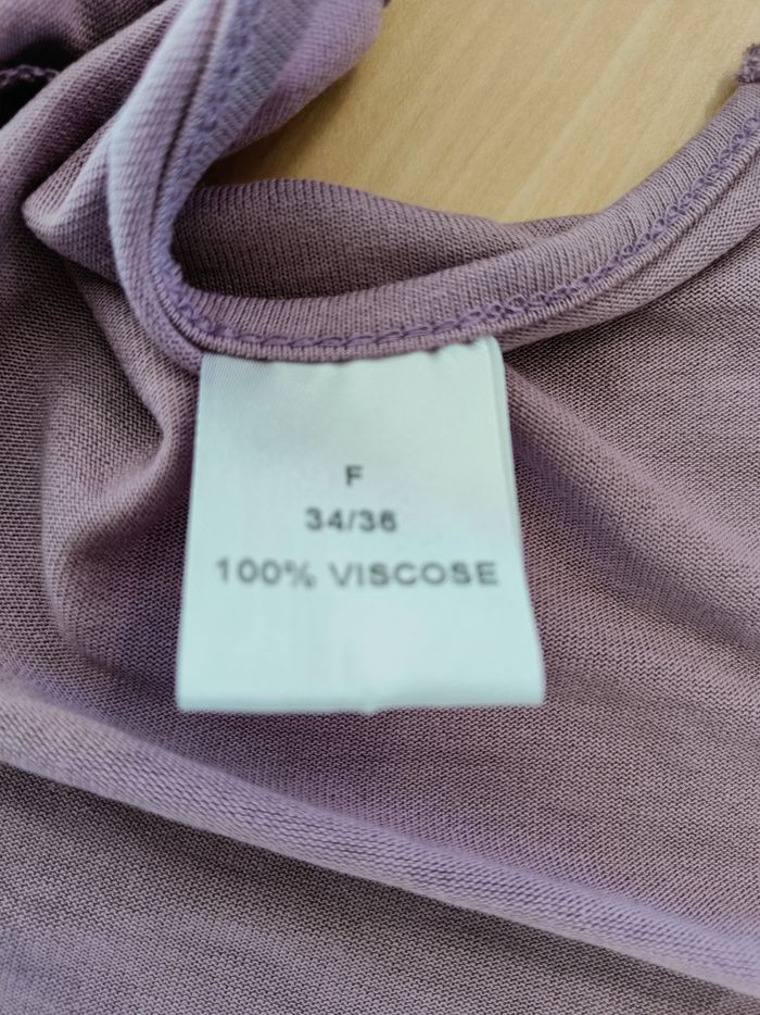 T-shirts  mauve et noir - photo numéro 6