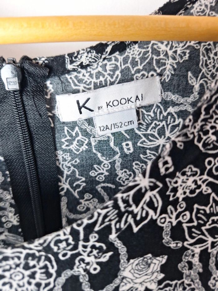 Robe très légère noire et blanche 12 ans kookai - photo numéro 3