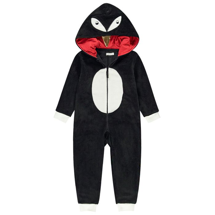 Surpyjama pingouin en polaire à capuche 4a 104cm - photo numéro 7