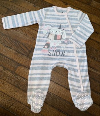Pyjama velour boboli 9 mois