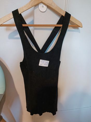 Top neuf Mango noir croisé dos