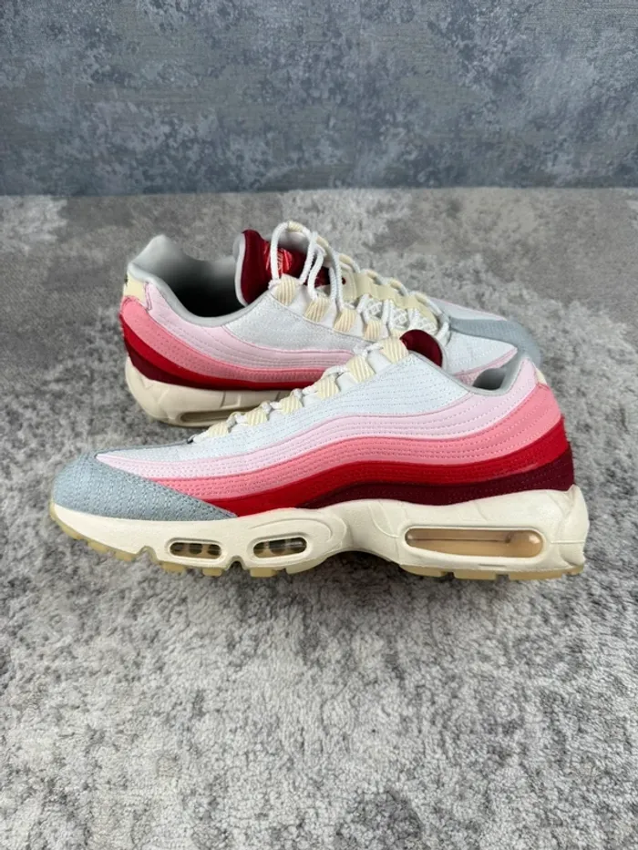 Nike Air Max 95 QS Anatomy Of Air GID - White & Pink & Red - photo numéro 7