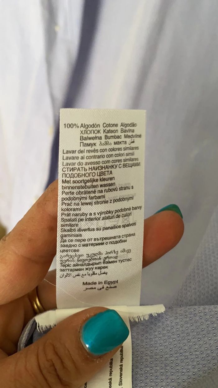 Chemise Celio bleu ciel - photo numéro 5
