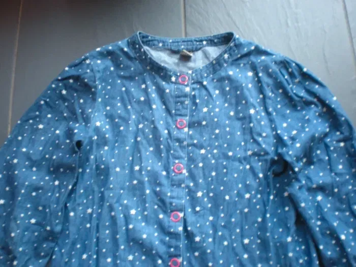 Tunique en jean's fille Tape à l'oeil 12 ans très bon état - photo numéro 2