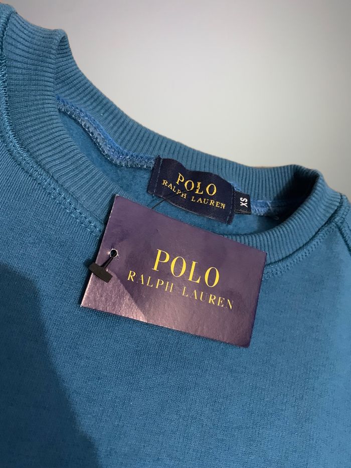 Pull Ralph Lauren bleu taille X. S. - photo numéro 4