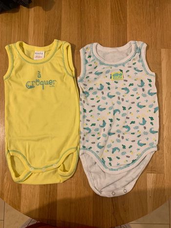 2 body Absorba 6 mois - 68 cm