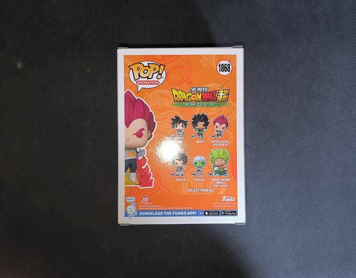 Figurine Funko Pop / Super Saiyan God Vegeta 1868 / Dragon Ball Super / Spécial édition - photo numéro 2