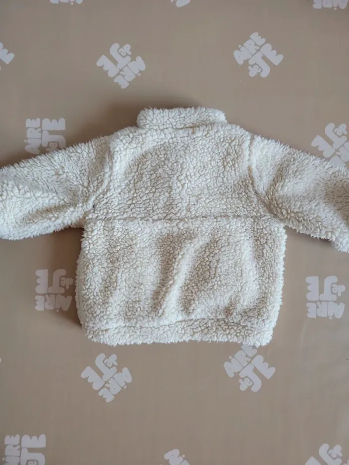 Pull veste sherpa 6 mois polaire pilou pilou mixte automne hiver - photo numéro 3