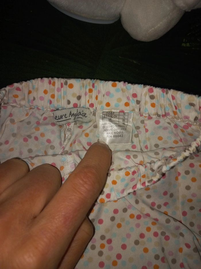 Lot 2 shorts coton 9 a 12 mois - photo numéro 4