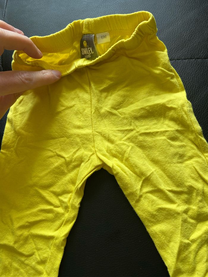 Lot de 2 pantalons vert et jaune - photo numéro 4