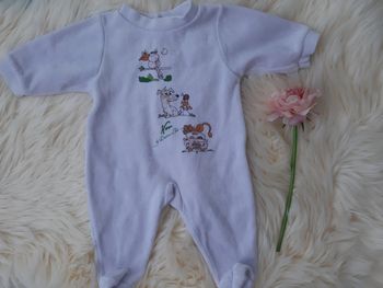 Pyjama velours 1 mois