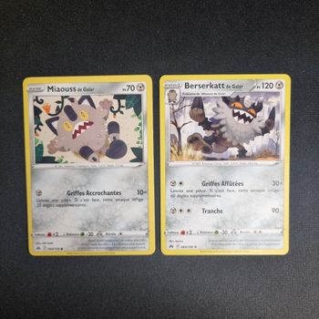 Cartes Pokemon : Miaouss & Berserkatt - Zénith Suprême
