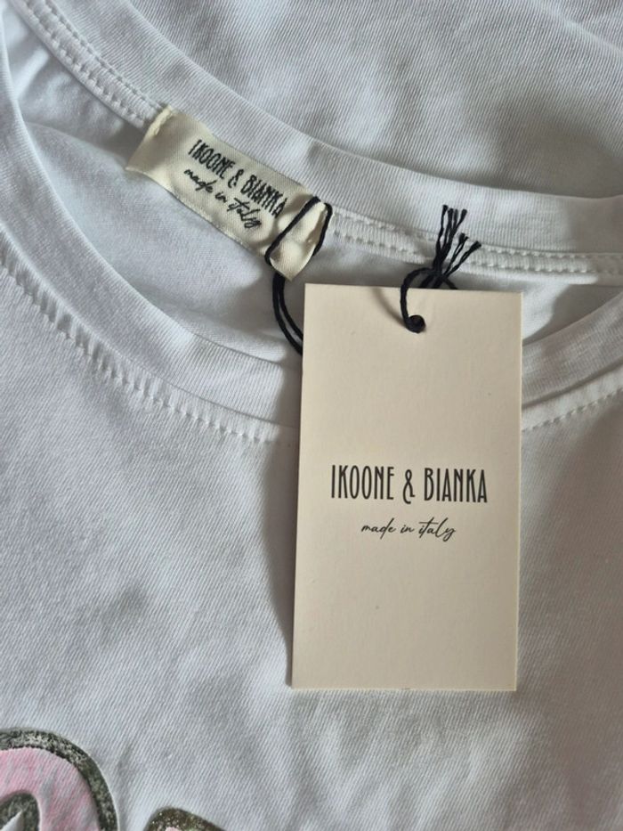 Tee-shirt Blanc Manches Courtes Femme Taille Unique - photo numéro 3