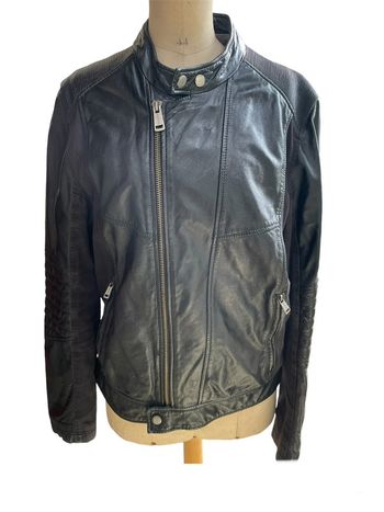 Blouson de cuir#guess#taille L
