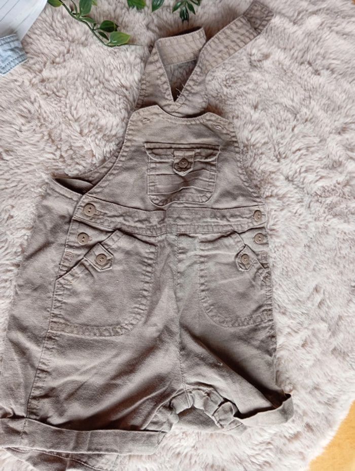 Lot de 3 salopettes courtes 6 mois - photo numéro 4