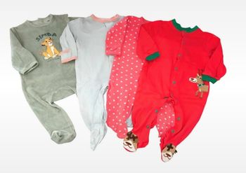 Lot de 4 pyjamas - 9/12 mois