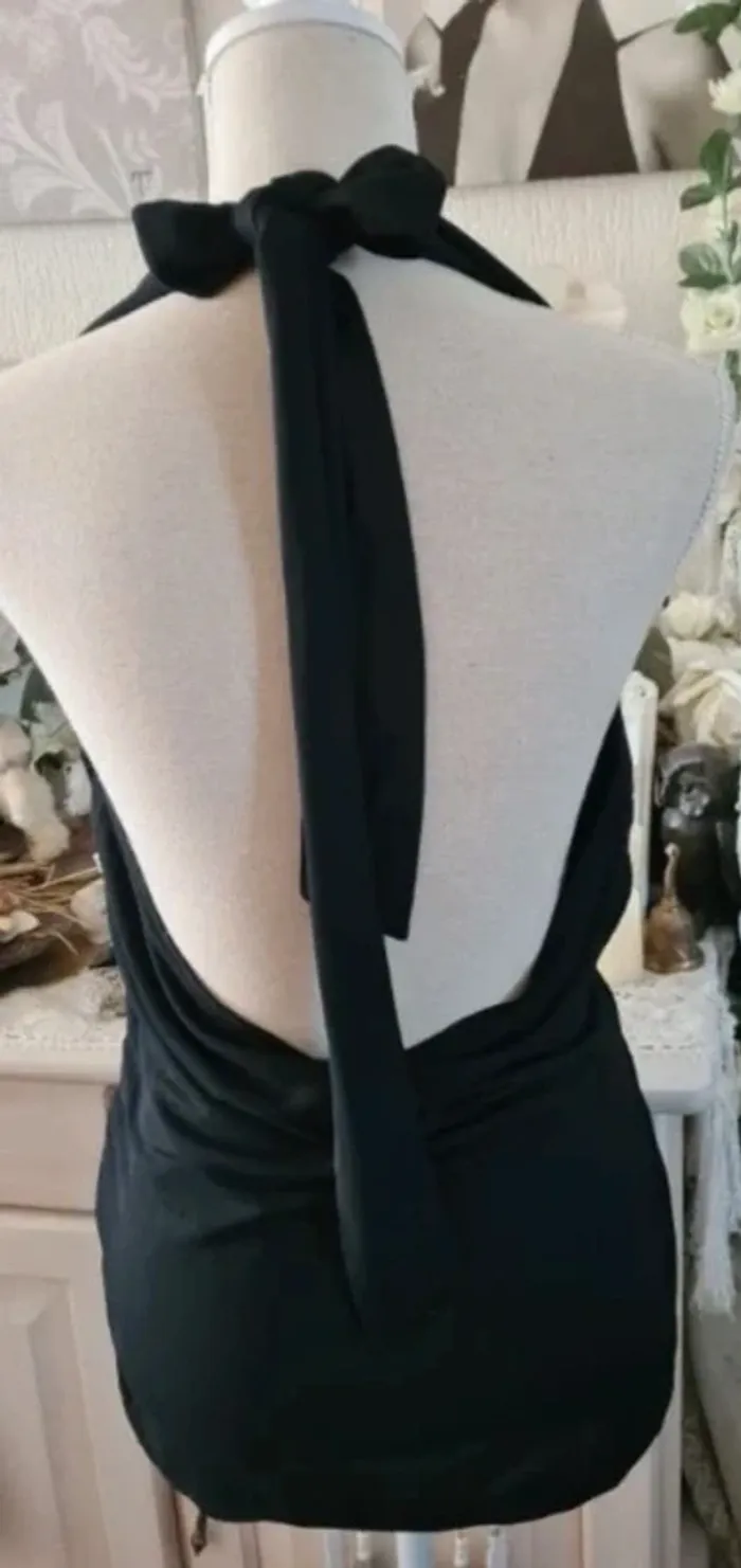 Sublime haut dos nu noir H & M Taille L Neuf - photo numéro 3