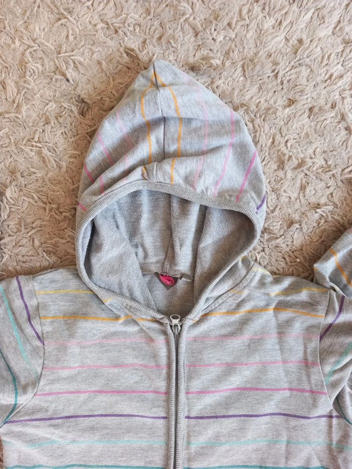 📦veste sweat capuche coton gris 14ans T34 Bilook - photo numéro 3